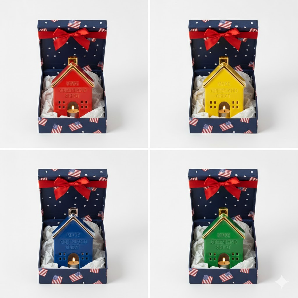 Limited Edition “Make Greenland Great” Ceramic House Candle Holder – Batch Pre-Order 2026 - Image 4