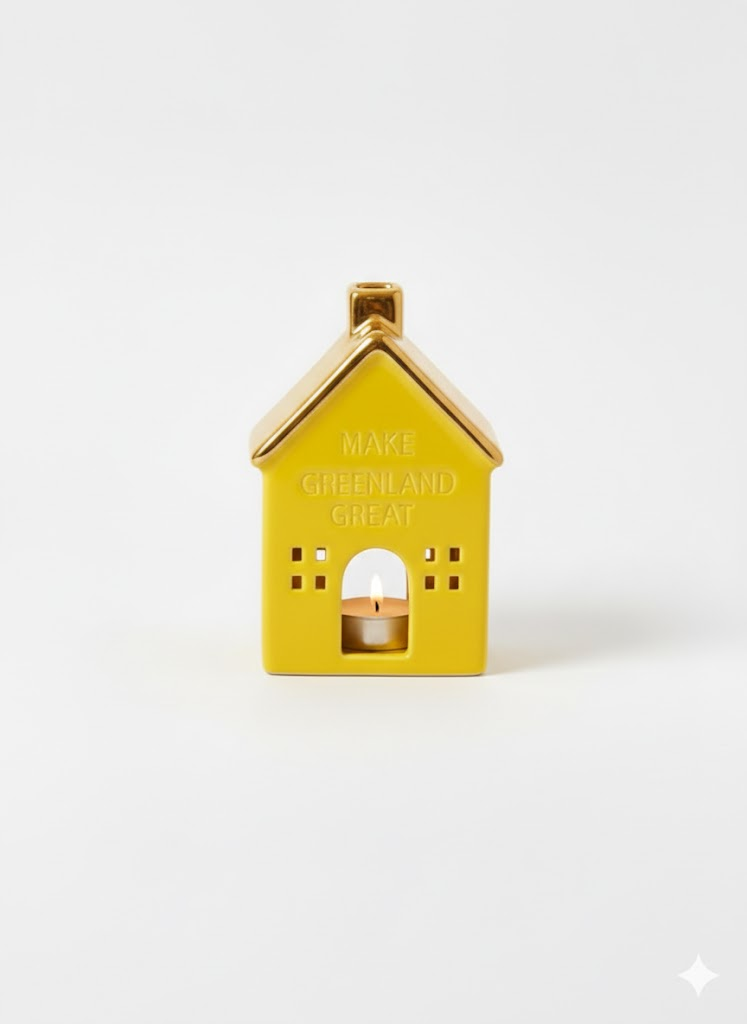 Limited Edition “Make Greenland Great” Ceramic House Candle Holder – Batch Pre-Order 2026 - Image 5
