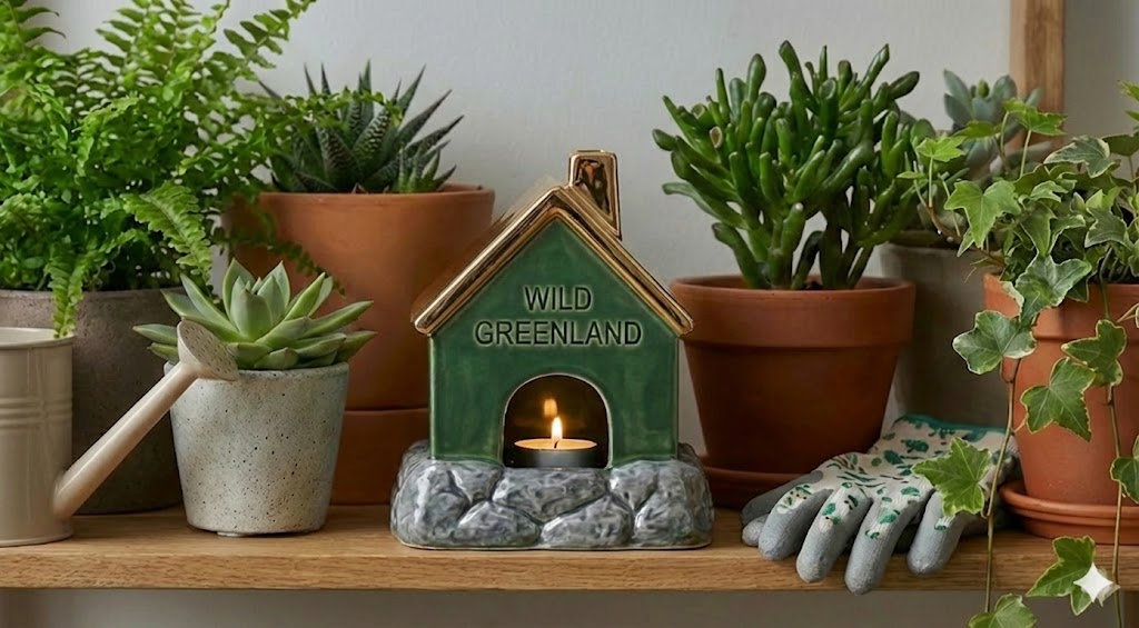 Greenland Sunrise Ceramic House Tealight Holder – Illuminated with Warmth and Charm - Image 3