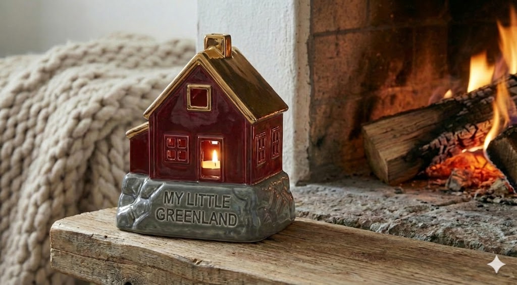 Greenland Sunrise Ceramic House Tealight Holder – Illuminated with Warmth and Charm - Image 5